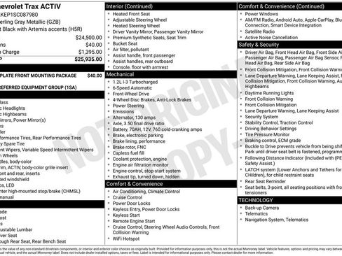Used 2025 Chevrolet Trax ACTIV image 35