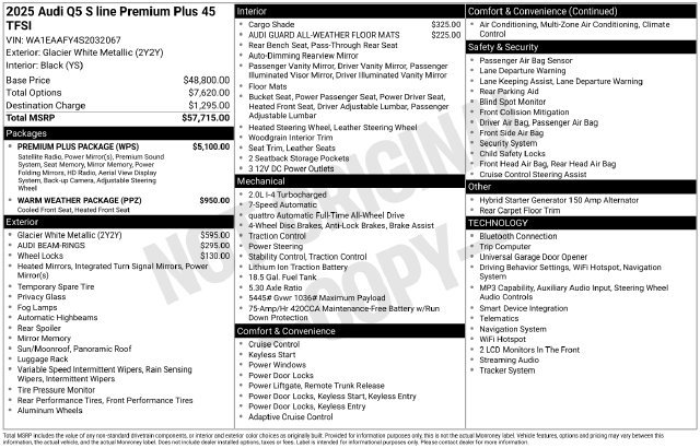 Certified 2025 Audi Q5 2.0T Premium Plus w/ Premium Plus Package AWD/4WD image 27