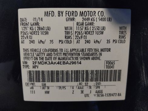 Used 2014 Ford Edge Sport w/ Driver Entry Package FWD image 33