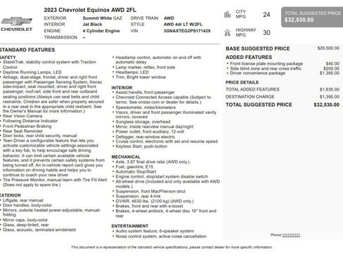 Certified 2023 Chevrolet Equinox LT w/ Driver Convenience Package AWD/4WD image 34