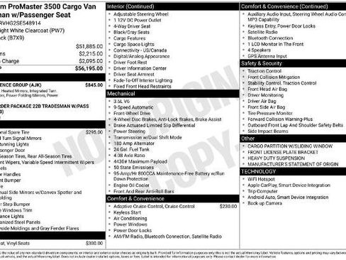 Used 2025 RAM ProMaster 3500 w/ Convenience Group FWD image 5