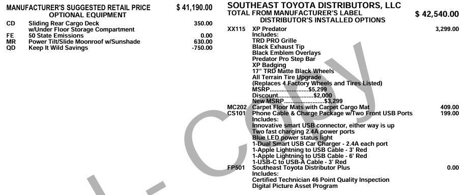 Used 2020 Toyota 4Runner SR5 Premium w/ Moonroof Package AWD/4WD image 2