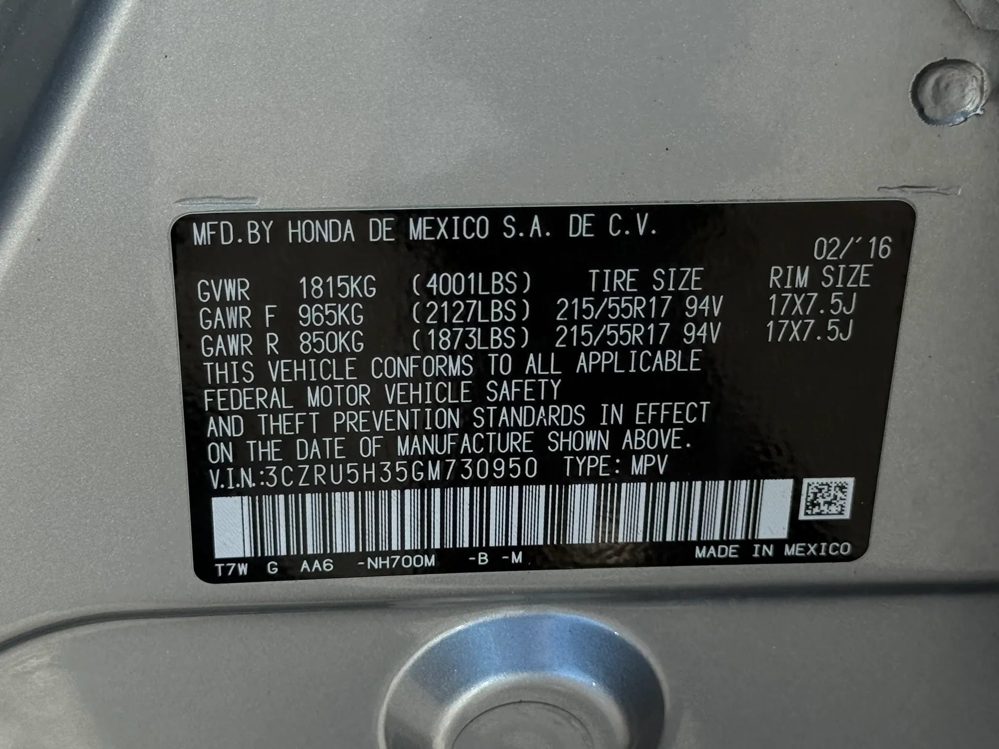 Used 2016 Honda HR-V LX image 41
