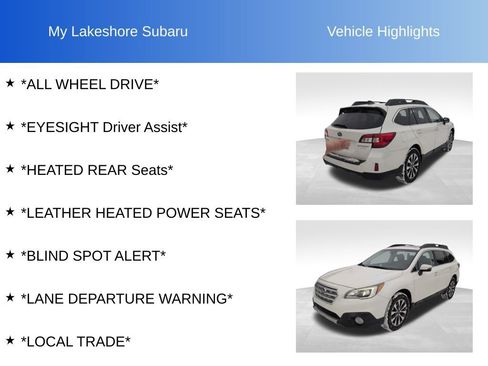 Used 2017 Subaru Outback 2.5i Limited image 10