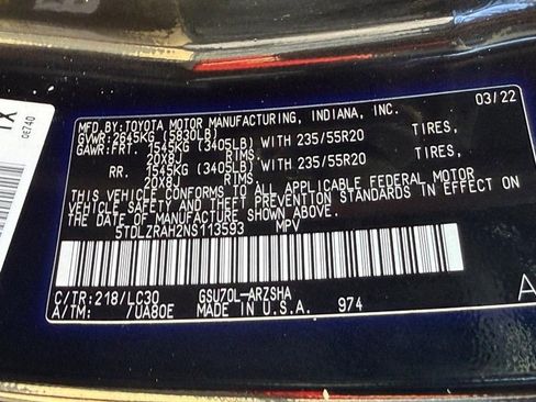 Used 2022 Toyota Highlander XSE FWD image 33