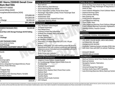 New 2026 GMC Sierra 2500 Denali w/ Denali Reserve Package image 49