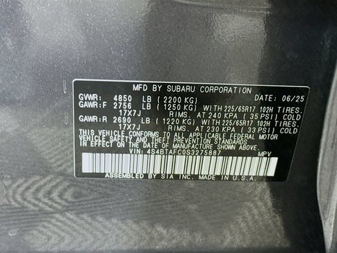 Used 2025 Subaru Outback Premium w/ Popular Package #1 AWD/4WD image 38