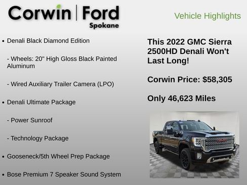 Used 2022 GMC Sierra 2500 Denali w/ Denali Black Diamond Edition image 12