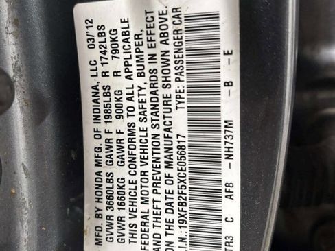 Used 2012 Honda Civic LX image 35