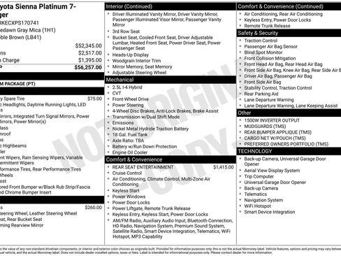 Used 2023 Toyota Sienna Platinum FWD image 10