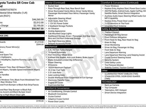 Used 2026 Toyota Tundra SR AWD/4WD image 11