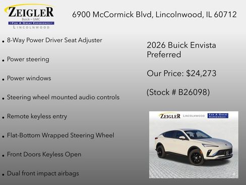 New 2026 Buick Envista Preferred w/ Convenience I Package FWD image 18