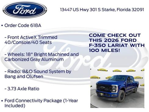 New 2026 Ford F350 Lariat w/ Black Appearance Package AWD/4WD image 25