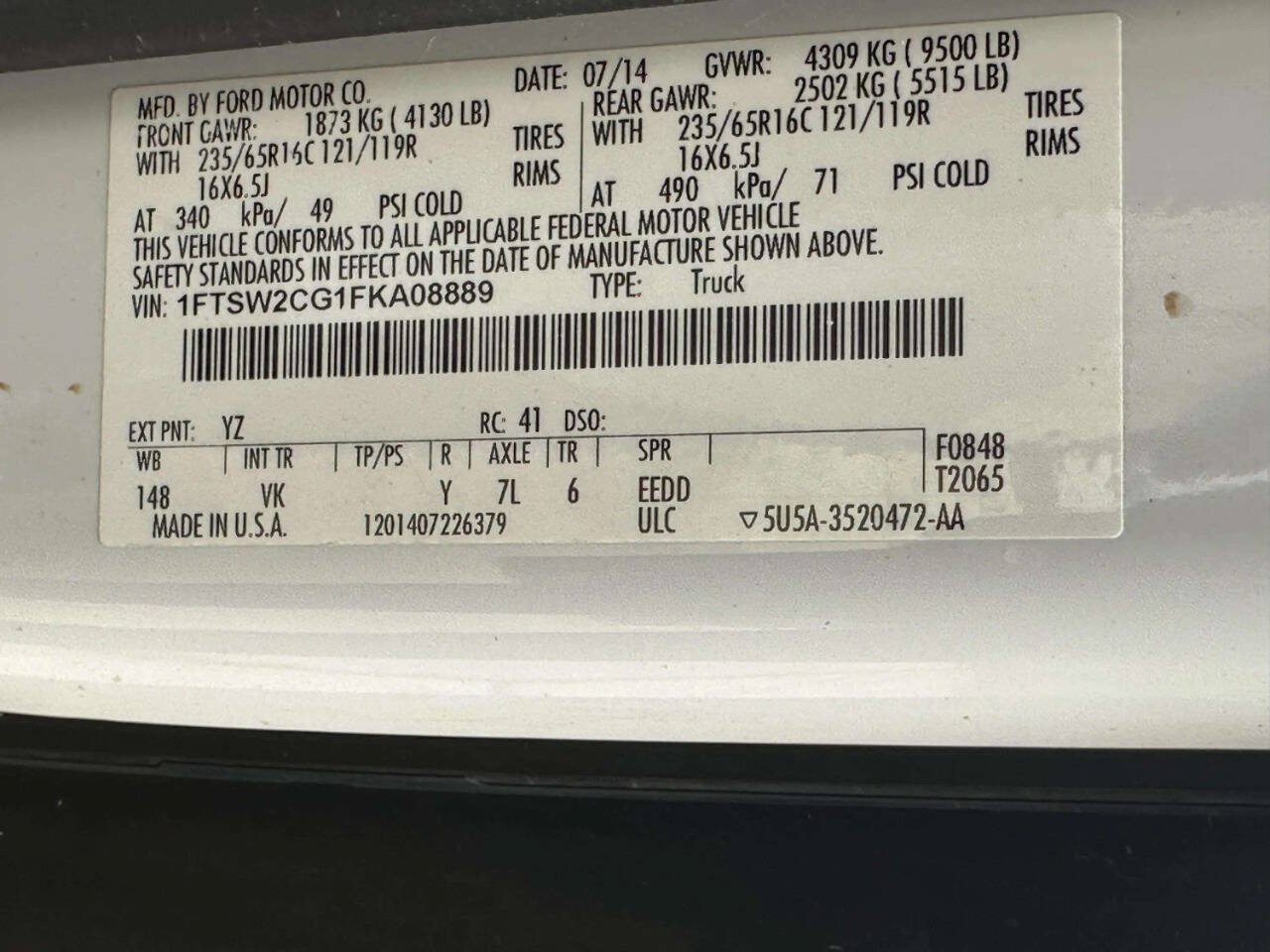 Used 2015 Ford Transit 350 148 Medium Roof RWD image 14