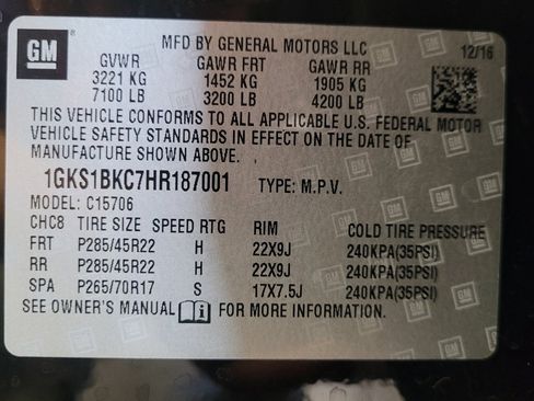 Used 2017 GMC Yukon SLT w/ Premium Edition RWD image 33