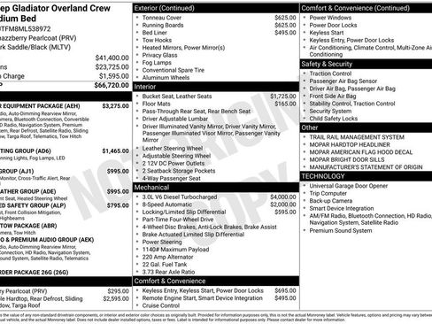 Used 2021 Jeep Gladiator Overland w/ Popular Equipment Package image 15