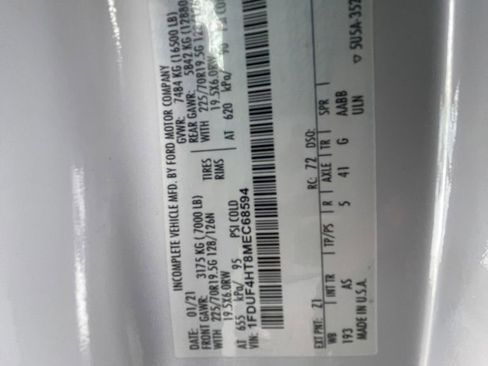 Used 2021 Ford F450 XL w/ Snow Plow Prep Package image 26