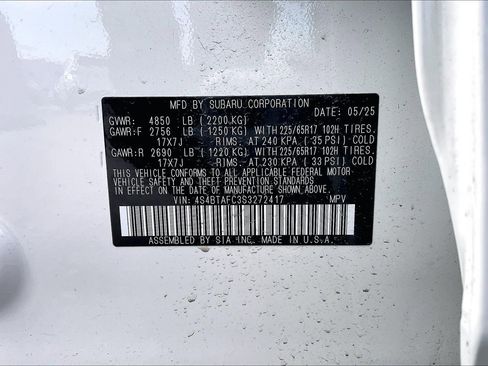 Certified 2025 Subaru Outback Premium w/ Popular Package #1A image 33