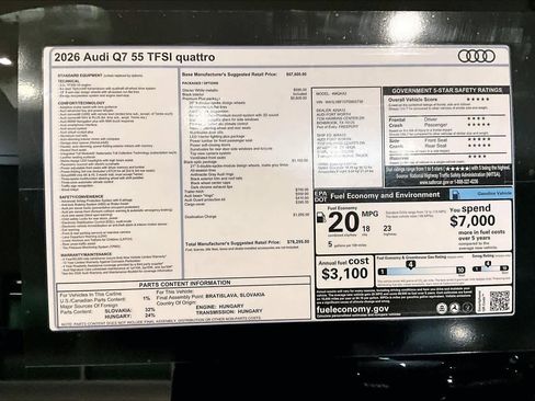 New 2026 Audi Q7 3.0T Premium Plus image 10