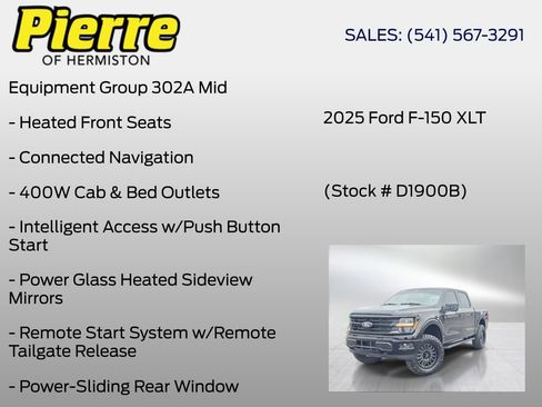 Used 2025 Ford F150 XLT w/ Equipment Group 302A MID AWD/4WD image 18