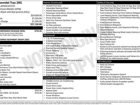 Used 2025 Chevrolet Trax RS w/ Driver Confidence Package FWD image 2
