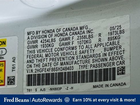 Used 2025 Honda Civic Sport image 32