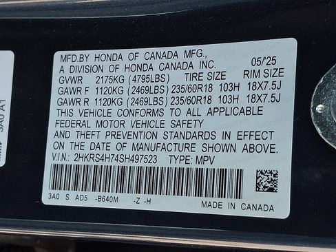 Certified 2025 Honda CR-V EX-L image 28