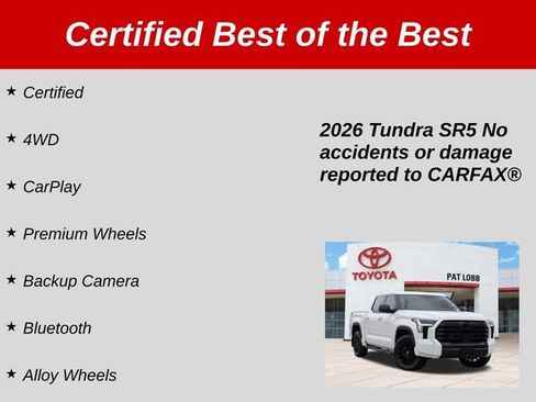 Certified 2026 Toyota Tundra SR5 w/ SX Package RWD image 39
