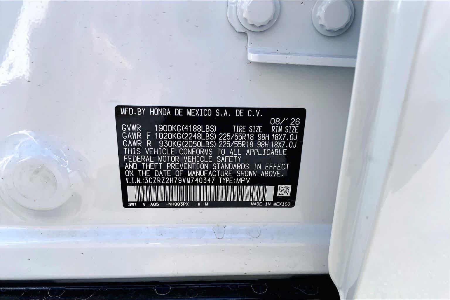 New 2027 Honda HR-V EX-L image 21
