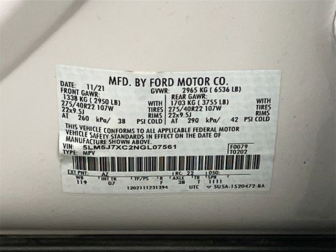 Used 2022 Lincoln Aviator Reserve w/ Equipment Group 201A image 35