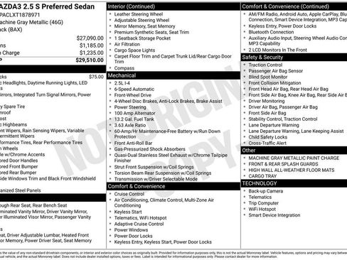 New 2026 MAZDA MAZDA3 2.5 S Sedan w/ Preferred Pkg FWD image 5