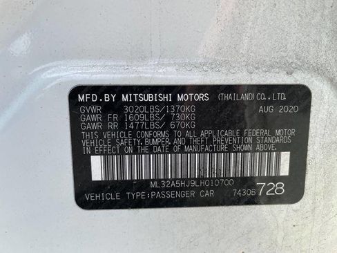 Used 2020 Mitsubishi Mirage LE FWD image 41