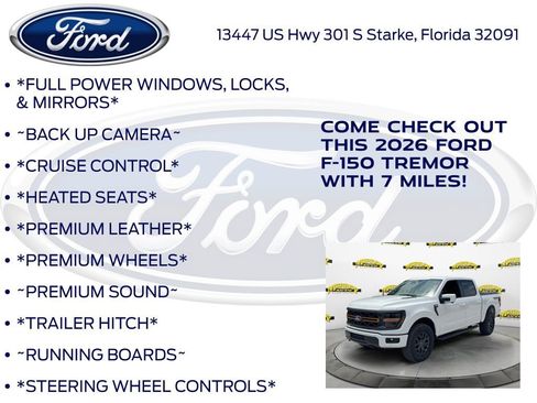 New 2026 Ford F150 Tremor w/ Equipment Group 402B AWD/4WD image 10