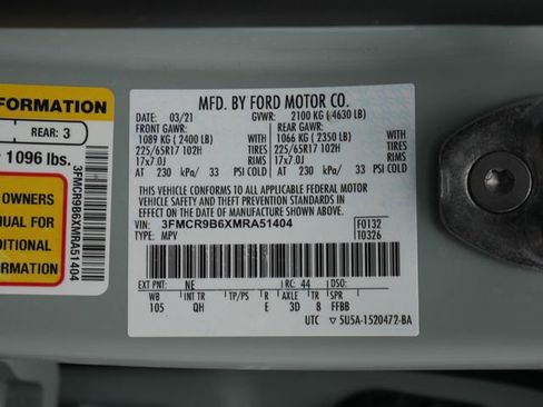 Used 2021 Ford Bronco Sport Big Bend w/ Big Bend Package AWD/4WD image 25
