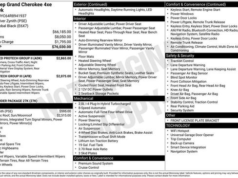 Used 2024 Jeep Grand Cherokee Trailhawk w/ Advanced Protech Group II image 53