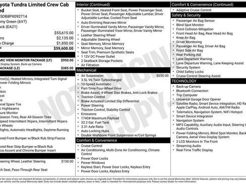 Used 2023 Toyota Tundra Limited AWD/4WD image 6
