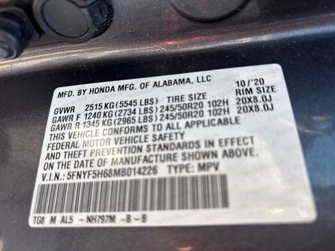 Used 2021 Honda Pilot Touring image 69