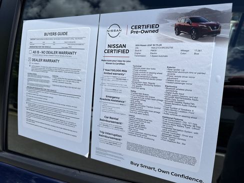 Certified 2024 Nissan Leaf SV Plus FWD image 12