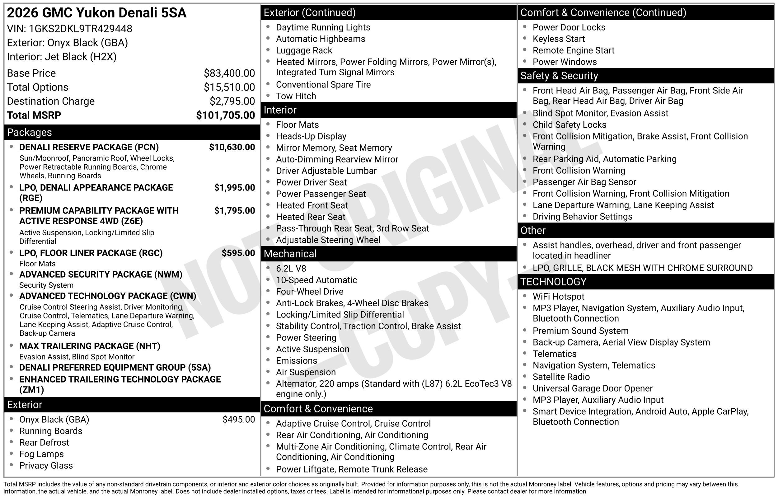 New 2026 GMC Yukon Denali AWD/4WD image 54