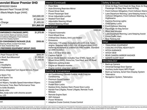 Used 2025 Chevrolet Blazer Premier w/ Driver Confidence II Package image 13