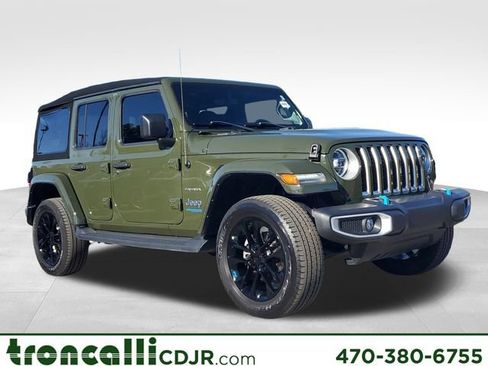 Certified 2022 Jeep Wrangler Unlimited Sahara 4xe w/ Cold Weather Group image 1