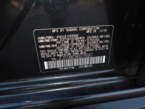 Used 2019 Subaru Crosstrek 2.0i Limited w/ Moonroof Package w/Navigation image 43