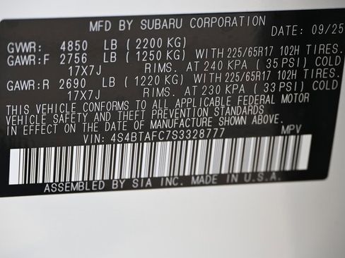 New 2025 Subaru Outback Premium image 21