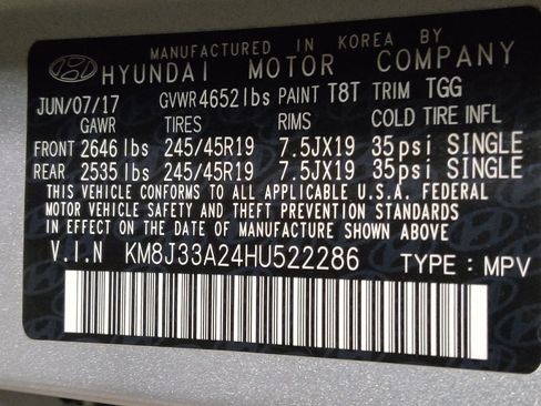 Used 2017 Hyundai Tucson Sport FWD image 33