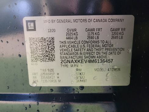 Used 2021 Chevrolet Equinox LT image 33