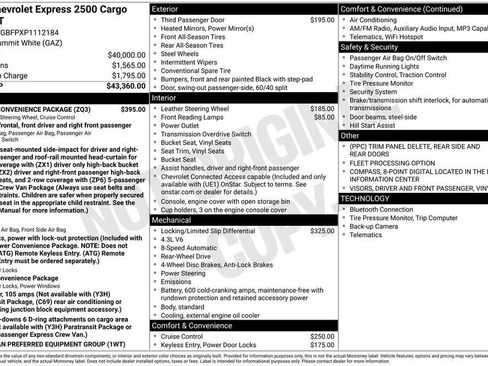 Used 2023 Chevrolet Express 2500 Extended w/ Driver Convenience Package RWD image 28