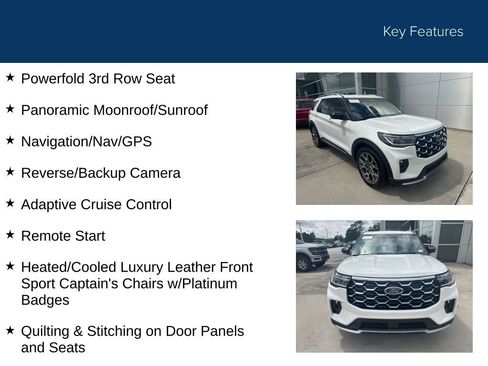 Used 2025 Ford Explorer Platinum w/ Ultimate Package RWD image 38