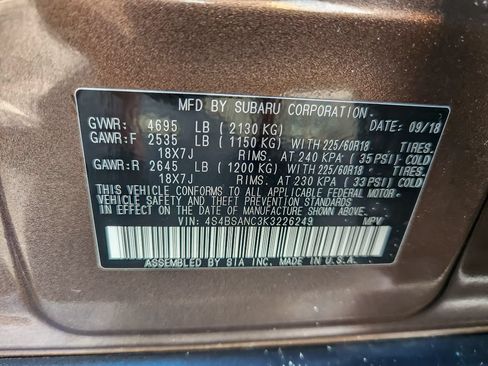 Used 2019 Subaru Outback 2.5i Limited w/ Popular Package #2 AWD/4WD image 22