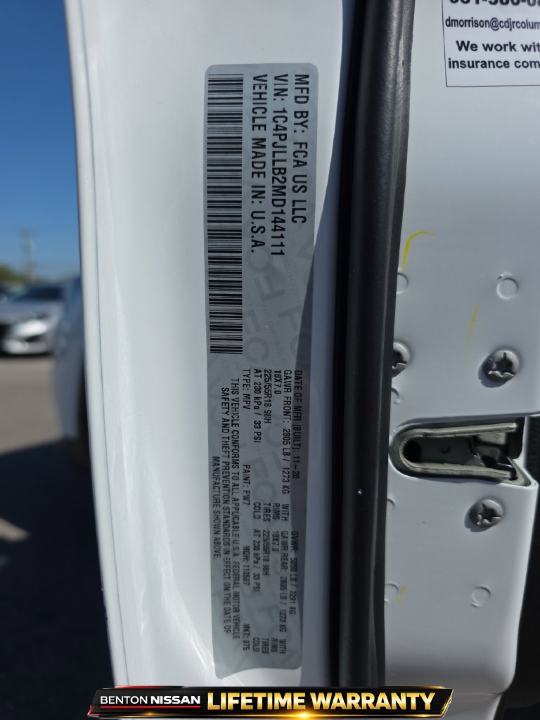 Used 2021 Jeep Cherokee Latitude Plus FWD image 15