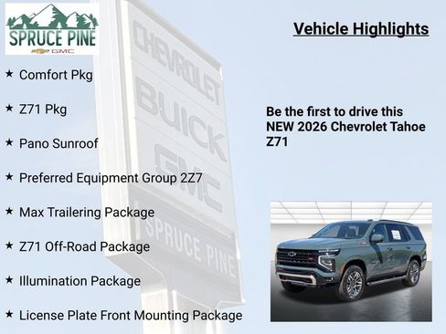 New 2026 Chevrolet Tahoe Z71 AWD/4WD image 5